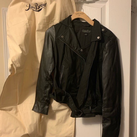Lucky Brand Leather Jacket | Black - Picture 1 of 4